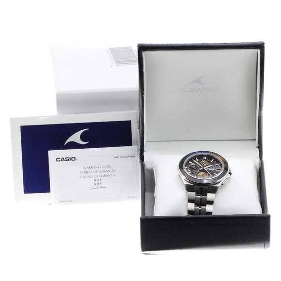 CASIO Oceanus Manta OCW-S5000D-1AJF Edo Kiriko Solar Powered Radio Men's_846663 - Picture 12 of 12